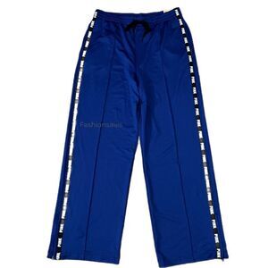Victorias Secret PINK Active High Waist Wide Leg Track Pants Sweatpants blue XL